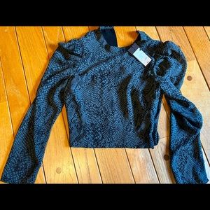 Dynamite Snake Print Blouse (NWT)